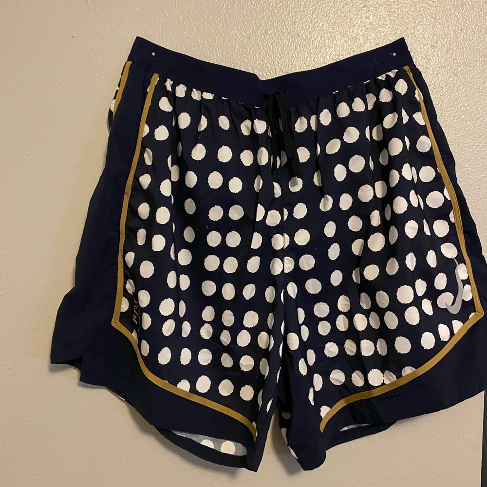 Nike Dri-Fit polka dot shorts dark blue size large